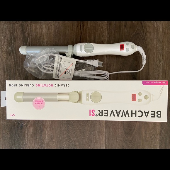 dual voltage ceramic rotating curling iron